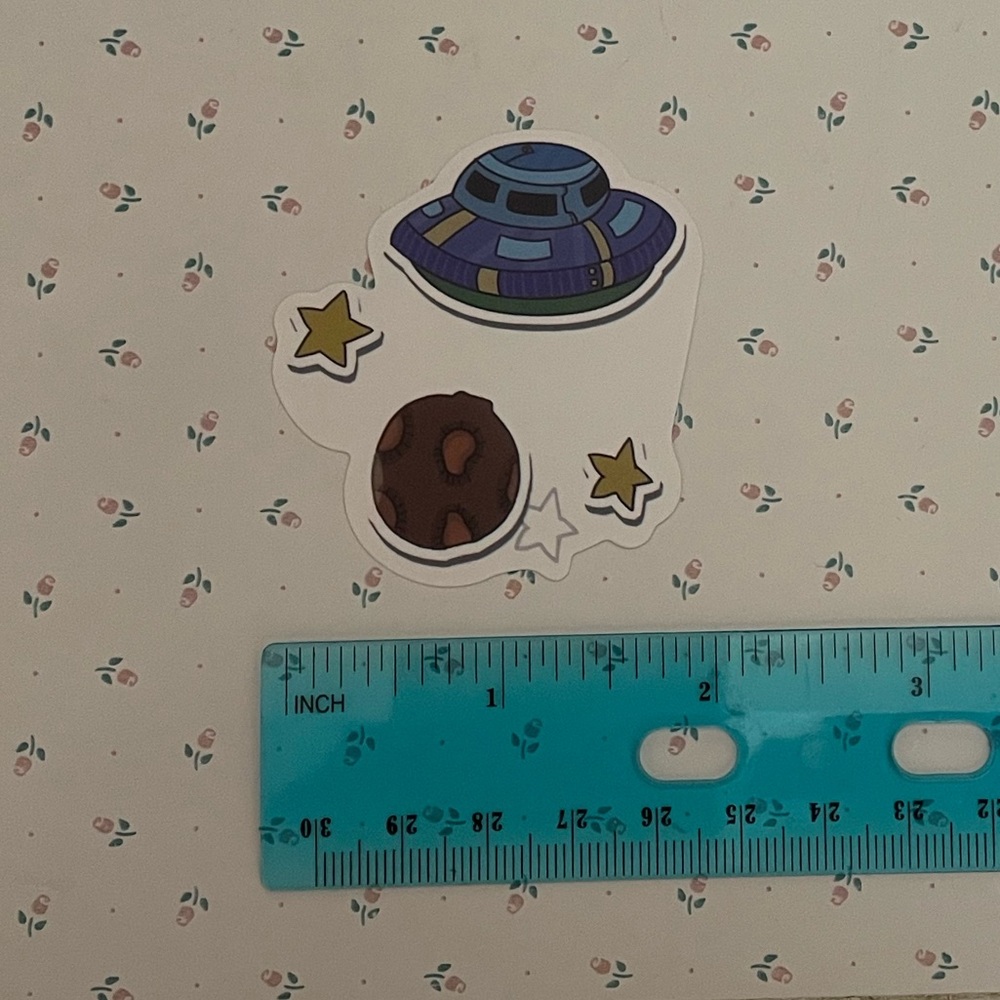 UFO Asteroid Sticker - Picture 2 of 2